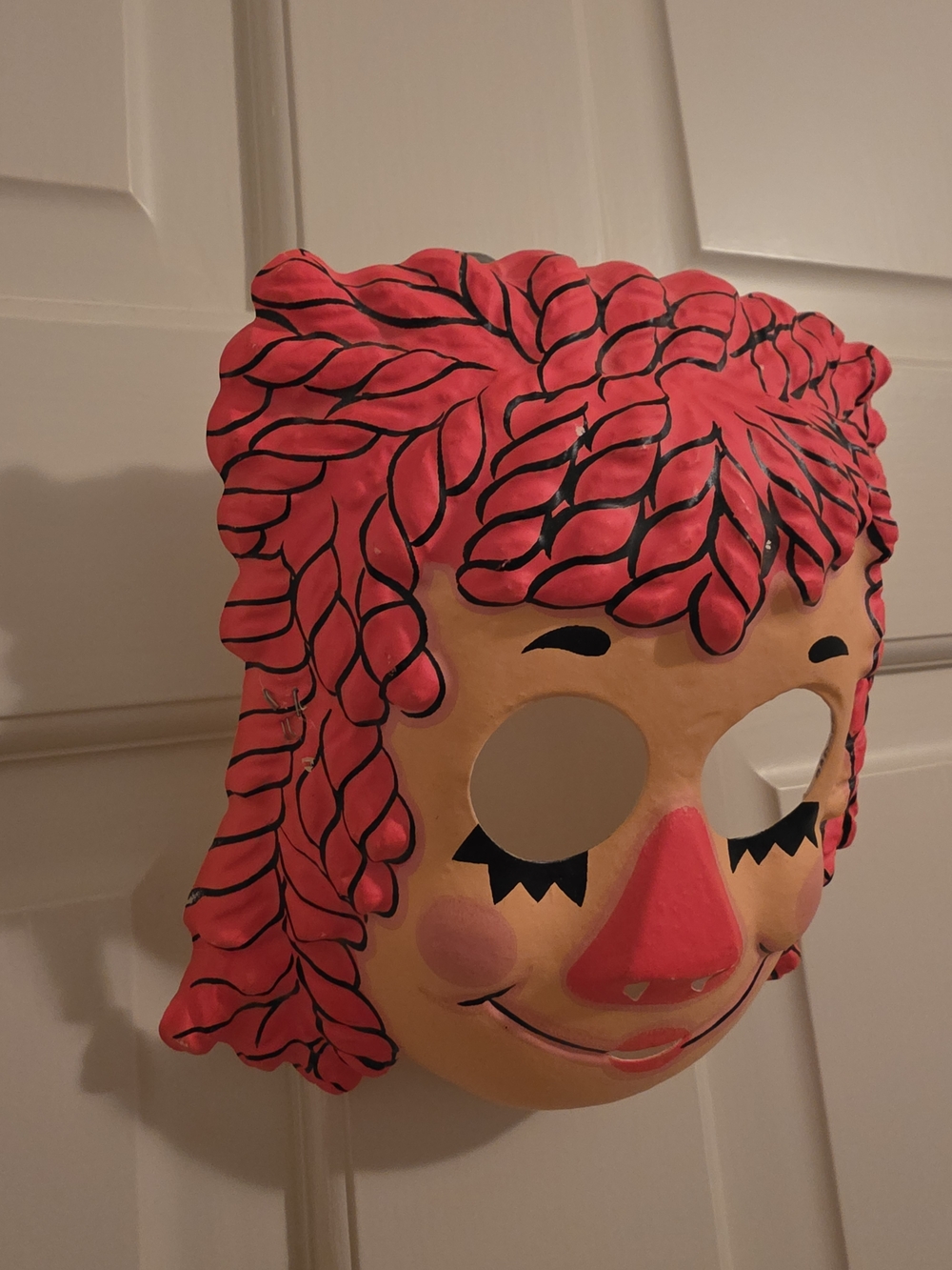 Kids Red Rag Doll Costume Mask - Unbranded - Picture 3 of 11